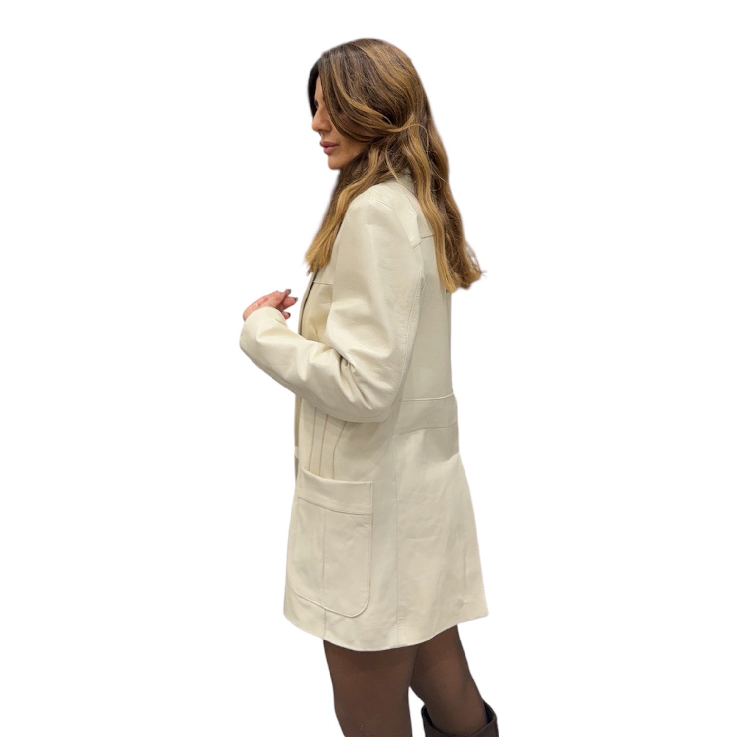 GIANNA- Women's calf leather blazer