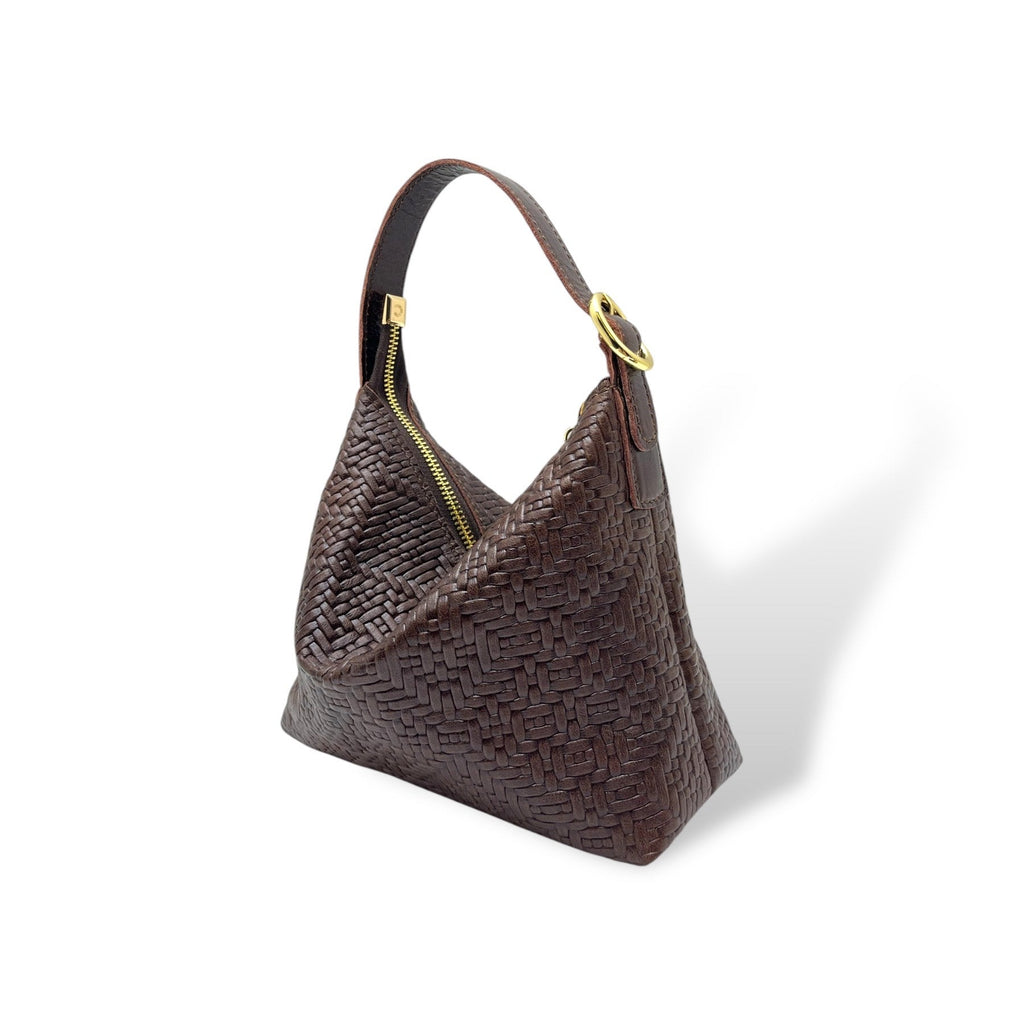 GIULIETTA small - Women's woven embossed calf leather handbag