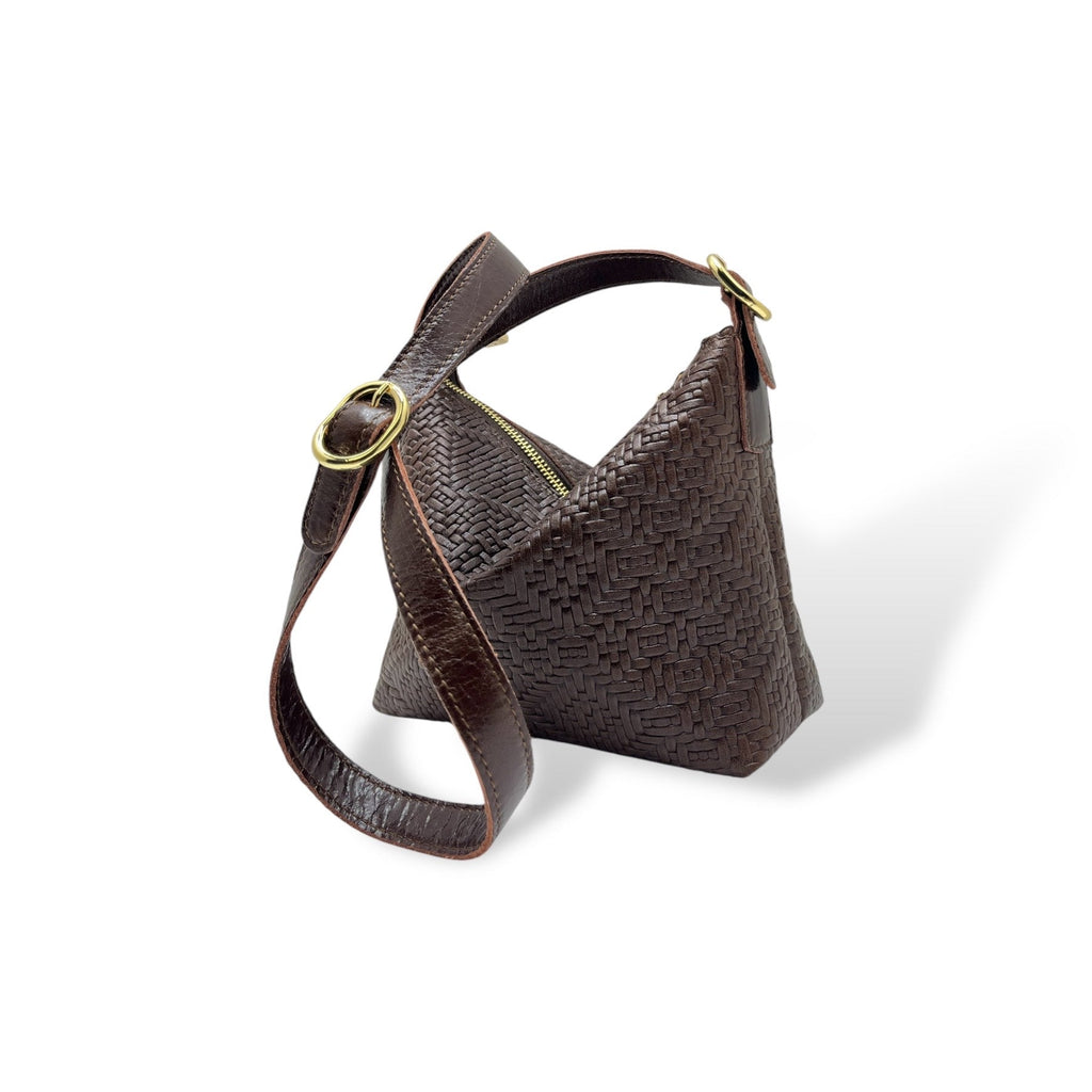 GIULIETTA small - Women's woven embossed calf leather handbag
