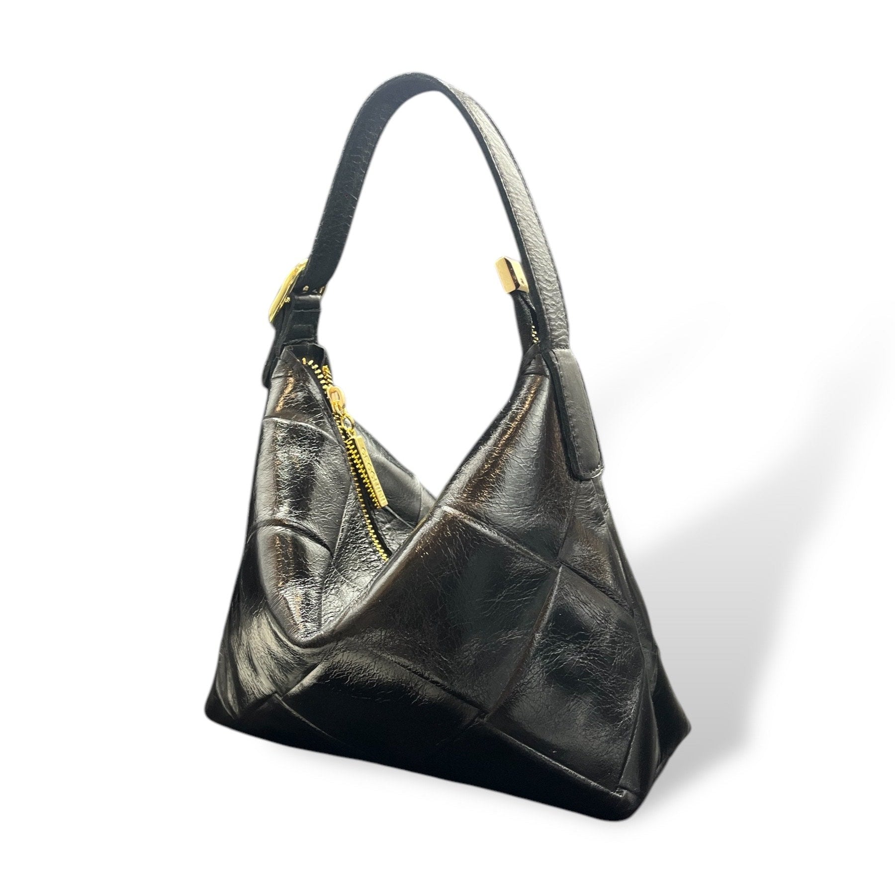 GIULIETTA small - Women's square embossed calf leather handbag