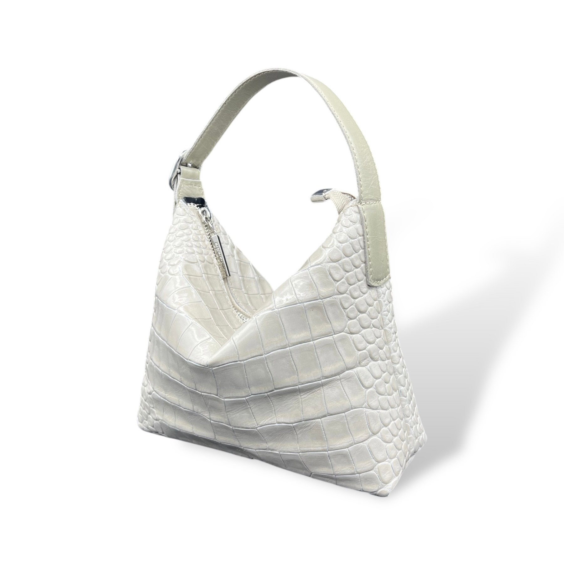 GIULIETTA small - Women's crocodile embossed calf leather handbag