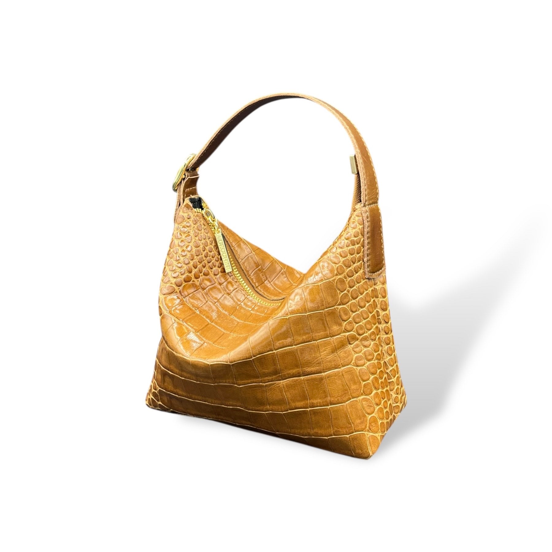 GIULIETTA small - Women's crocodile embossed calf leather handbag