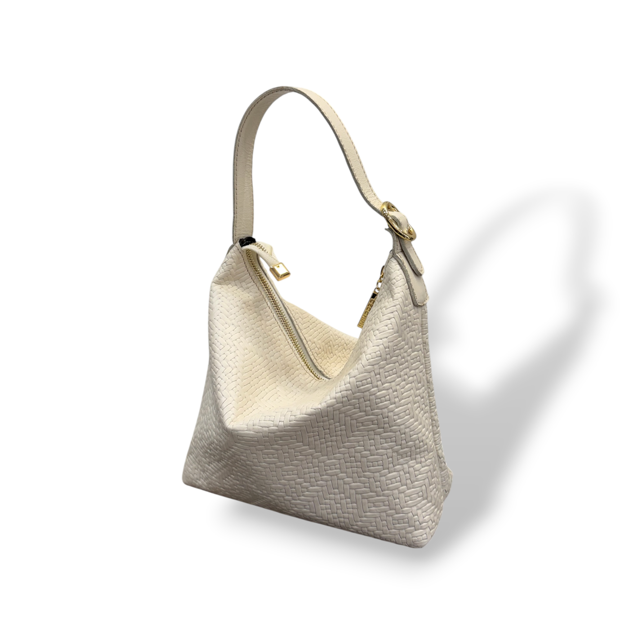 GIULIETTA grande - Borsa a mano da donna in pelle di vitello stampa intrecciata