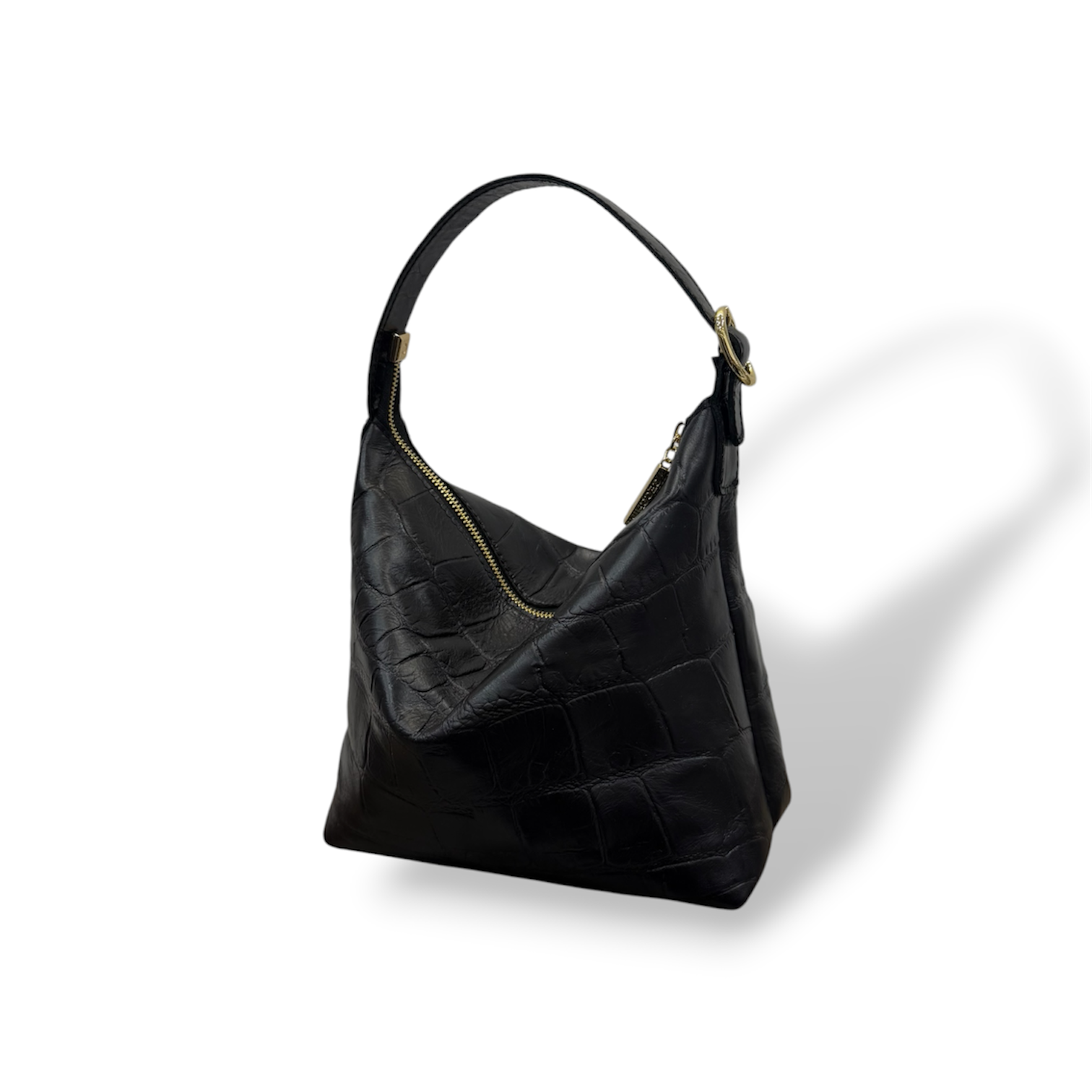 GIULIETTA big - Women's crocodile calf leather handbag
