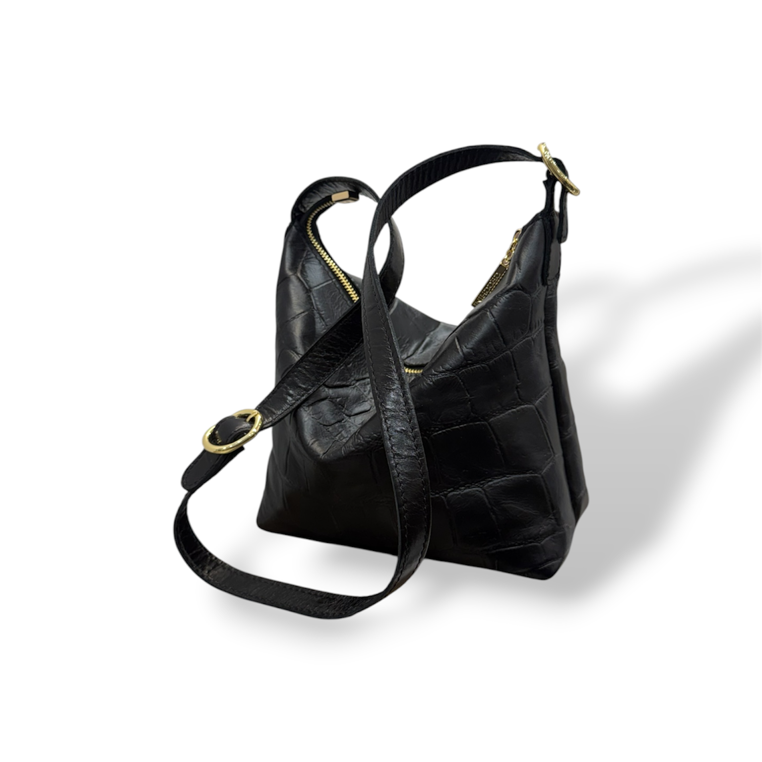 GIULIETTA big - Women's crocodile calf leather handbag