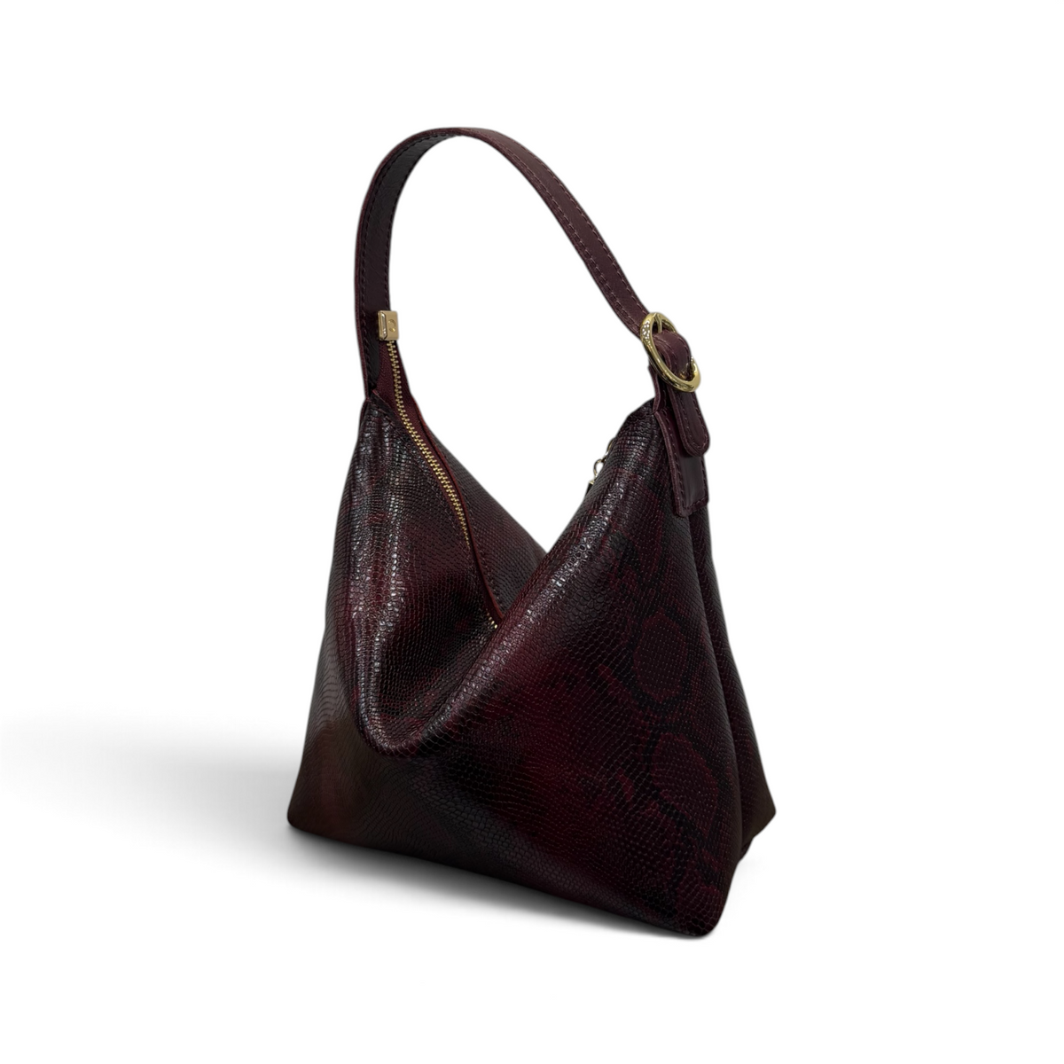 GIULIETTA big - Women's python embossed calf leather handbag