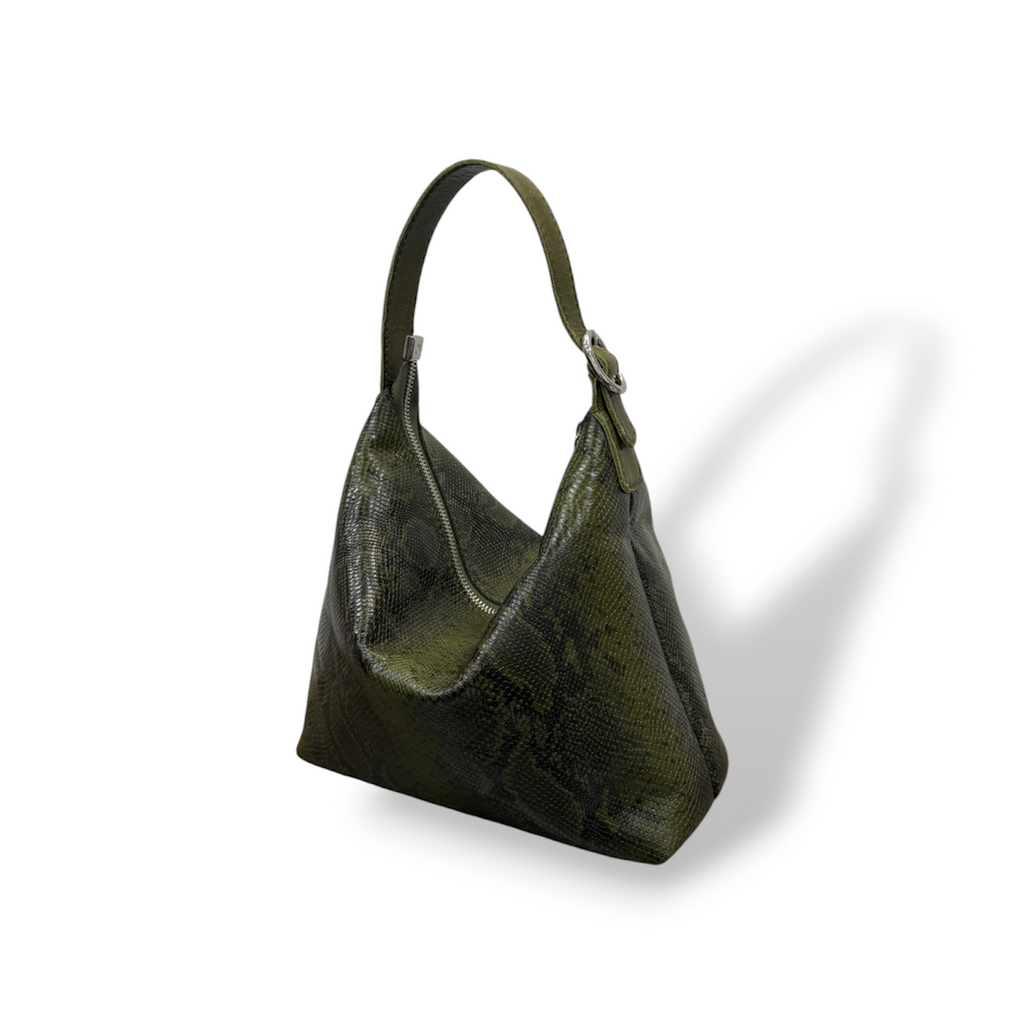 GIULIETTA big - Women's python embossed calf leather handbag