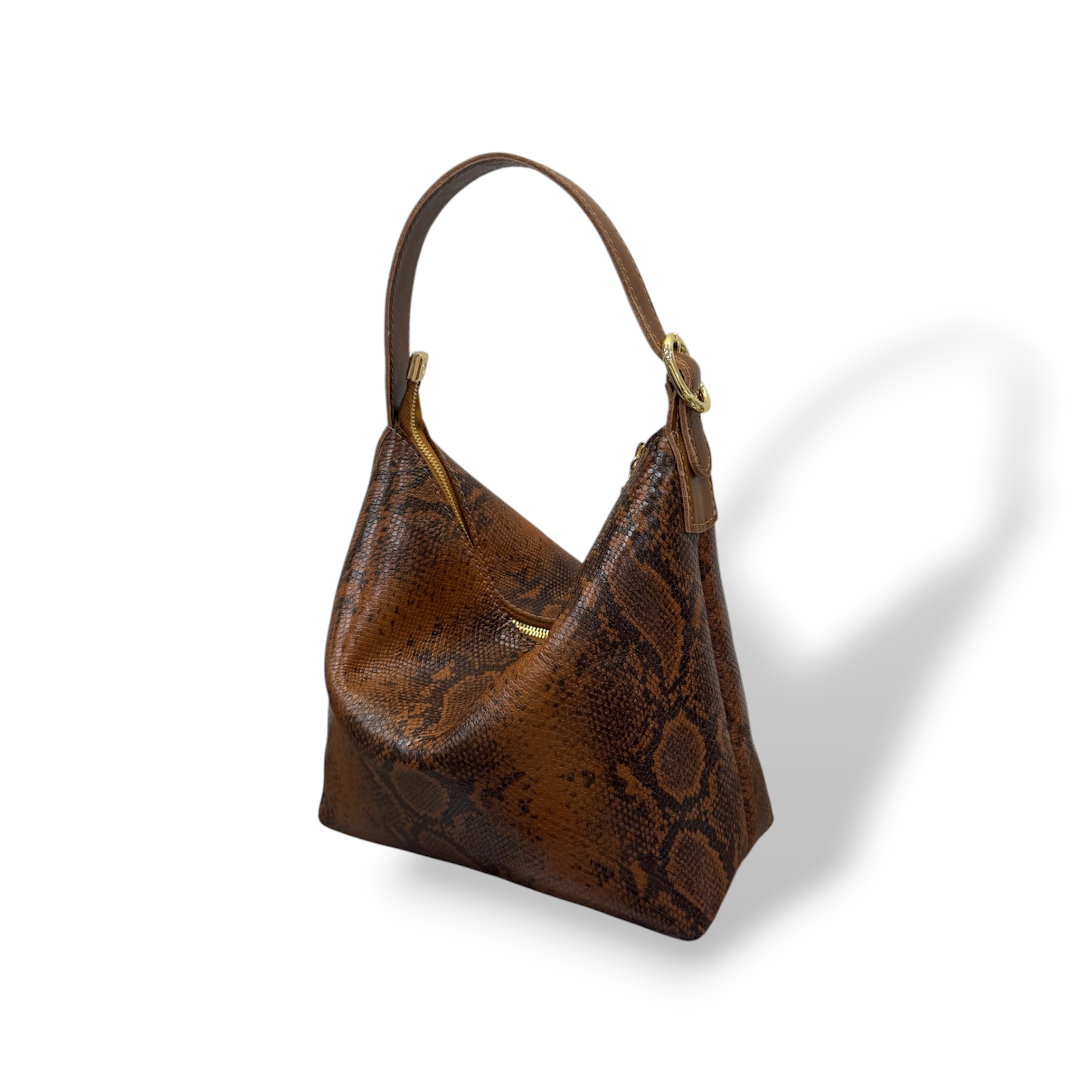 GIULIETTA big - Women's python embossed calf leather handbag
