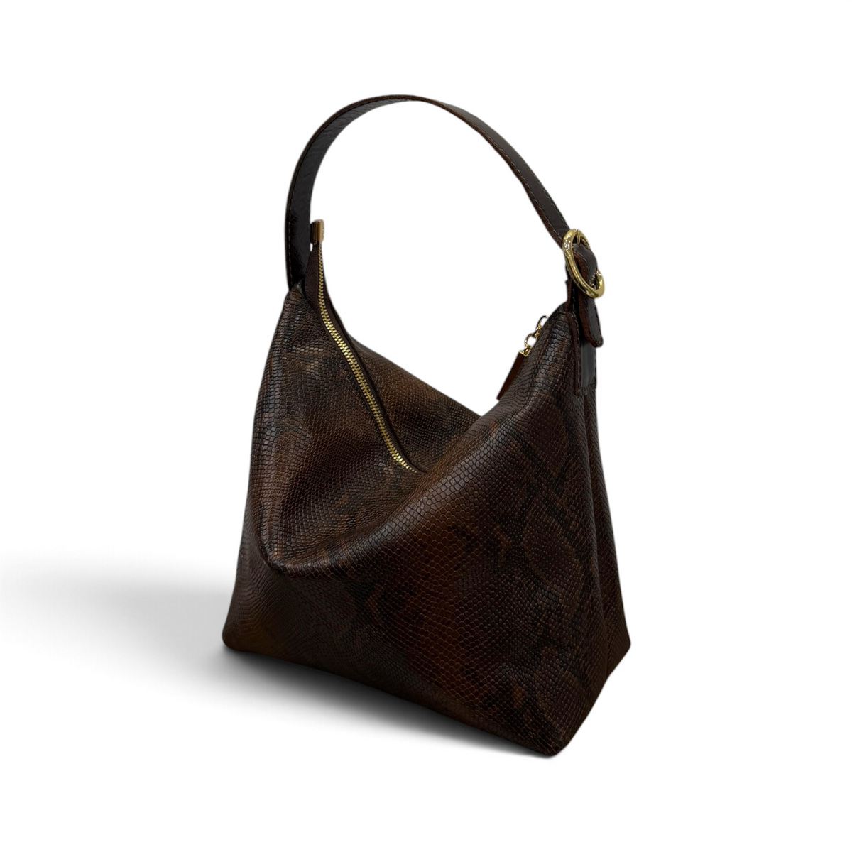 GIULIETTA grande - Borsa a mano da donna in pelle di vitello stampa pitone