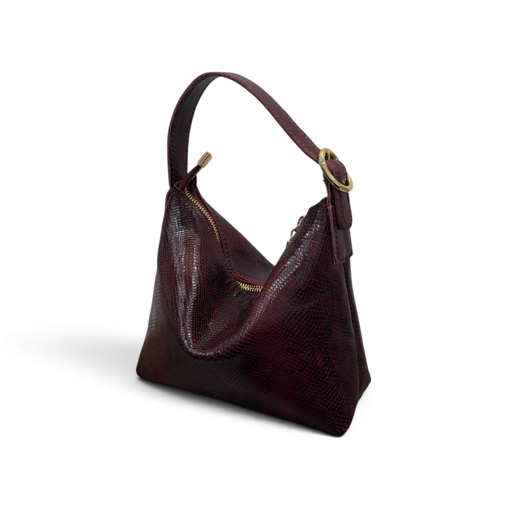 GIULIETTA small - Women's python embossed calf leather handbag