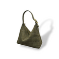 GIULIETTA small - Women's crocodile suede calf leather handbag