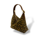 Women's suede calf leather handbag - GIULIETTA small