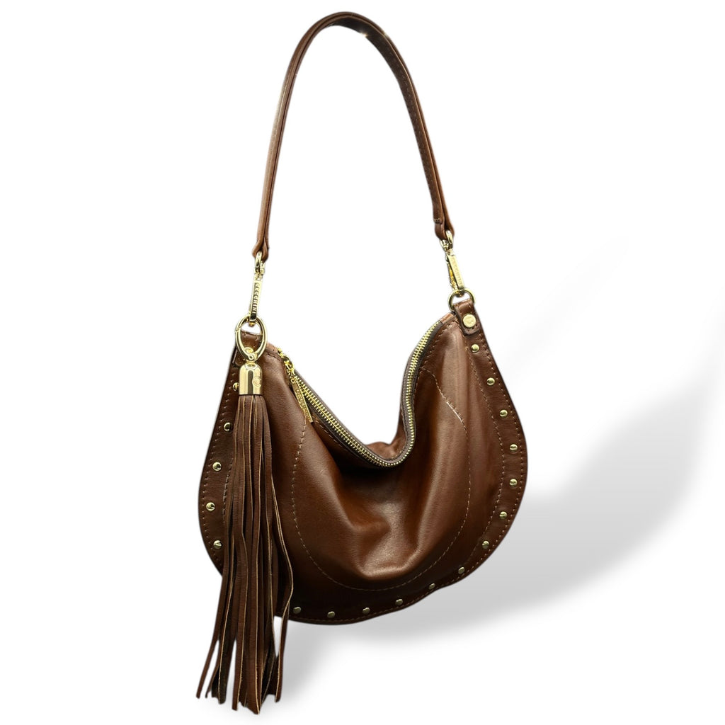 ISABEL - Women's hand-polished smooth calf leather shoulder bag