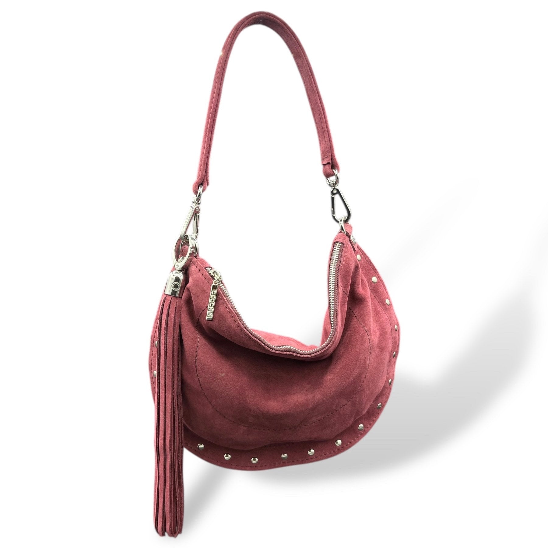 ISABEL - Women's suede calf leather shoulder bag