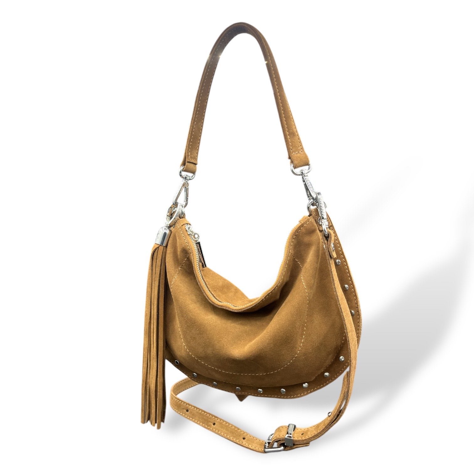 ISABEL - Women's suede calf leather shoulder bag