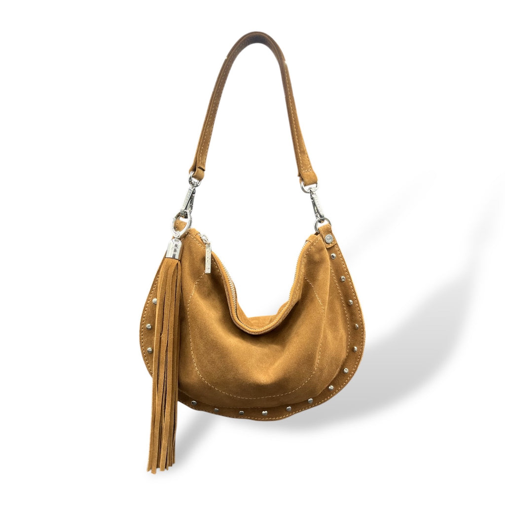 ISABEL - Women's suede calf leather shoulder bag