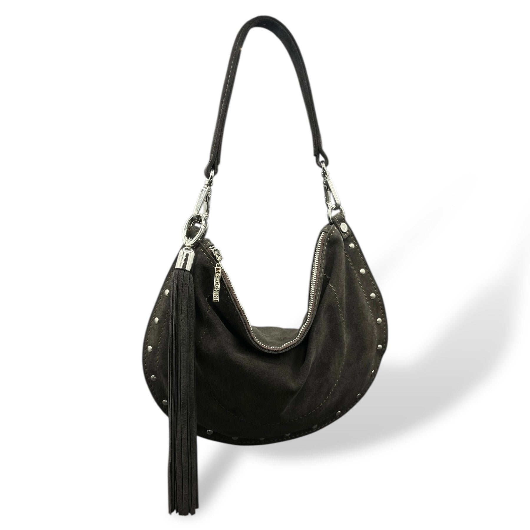 ISABEL - Women's suede calf leather shoulder bag
