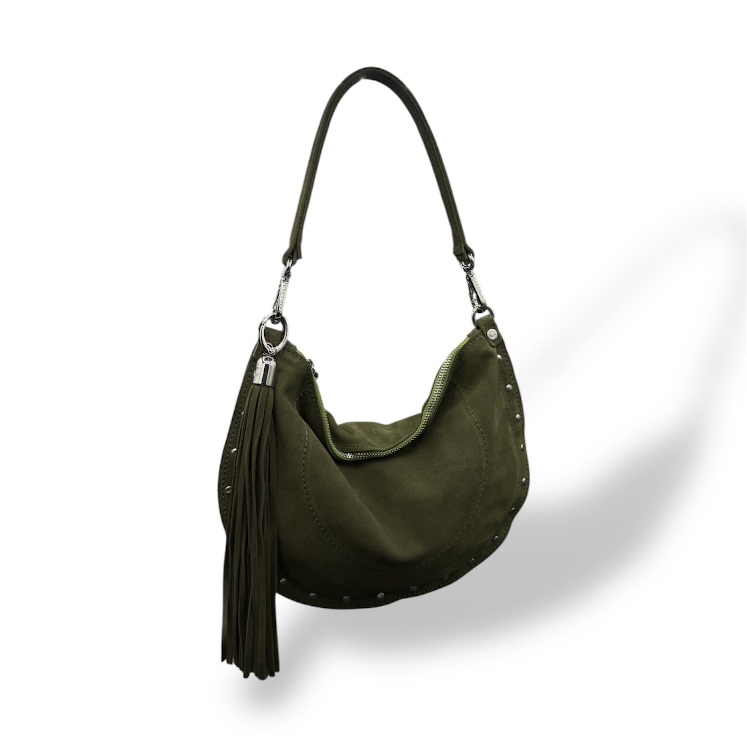 ISABEL - Women's suede calf leather shoulder bag