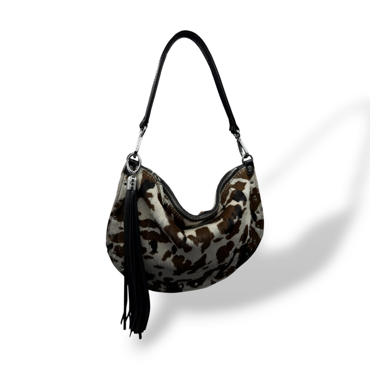ISABEL - Women's pony hair calf leather shoulder bag