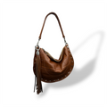 ISABEL - Women's crocodile smooth calf leather shoulder bag