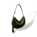 ISABEL - Women's python embossed calf leather shoulder bag