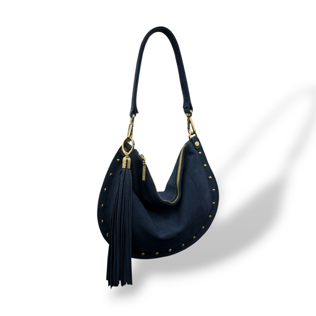 ISABEL - Women's suede calf leather shoulder bag