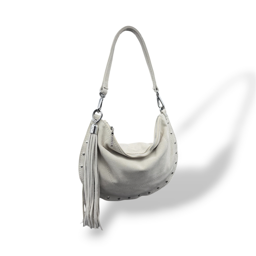 ISABEL - Women's suede calf leather shoulder bag