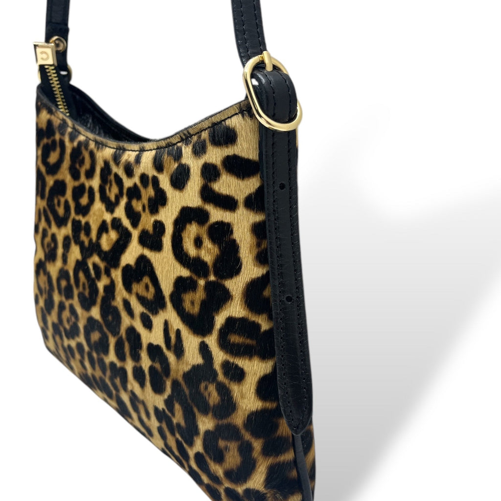 JASMINE tall - Women's pony hair calf leather shoulder bag