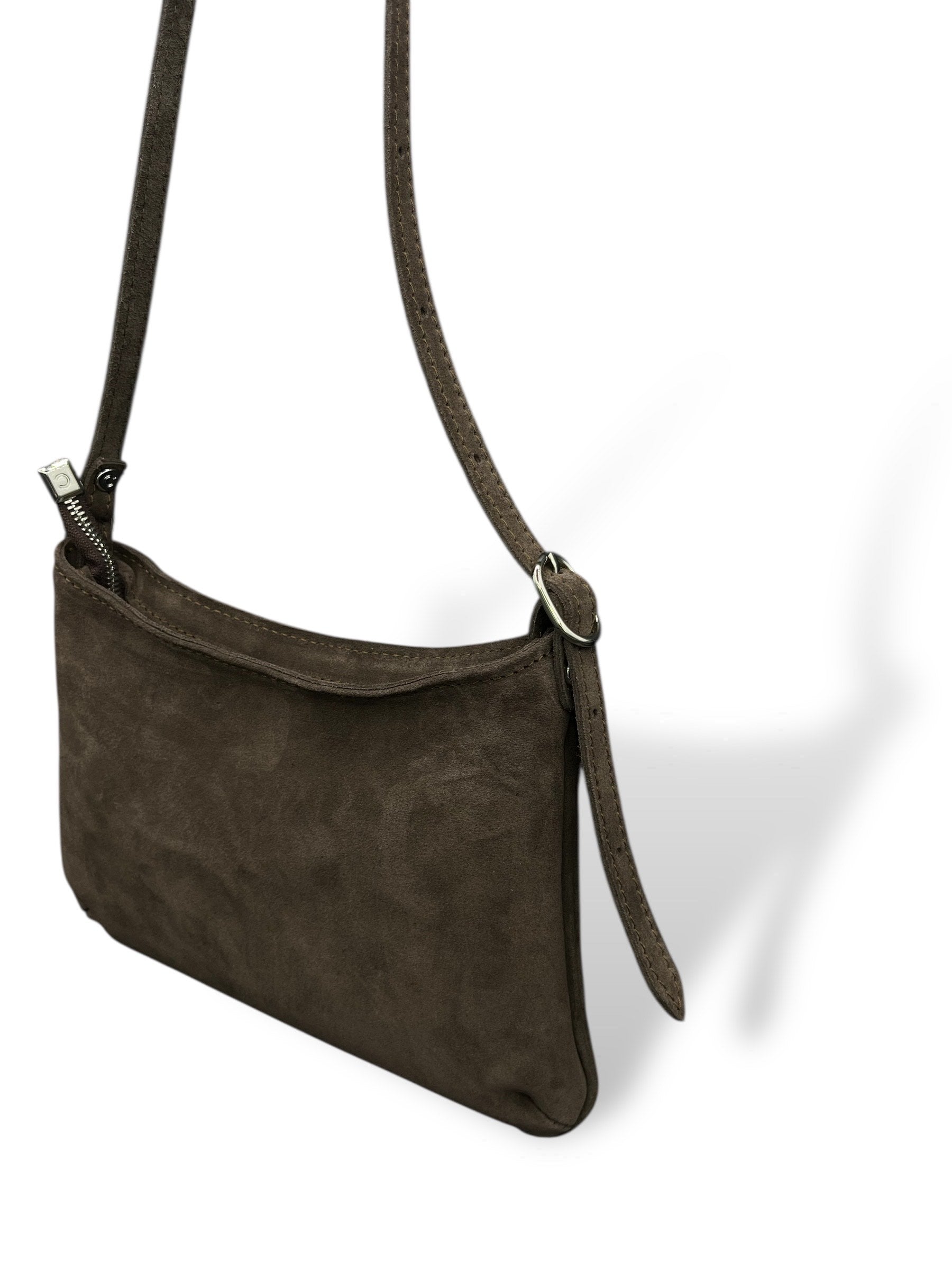 JASMINE tall - Women's suede calf leather shoulder bag