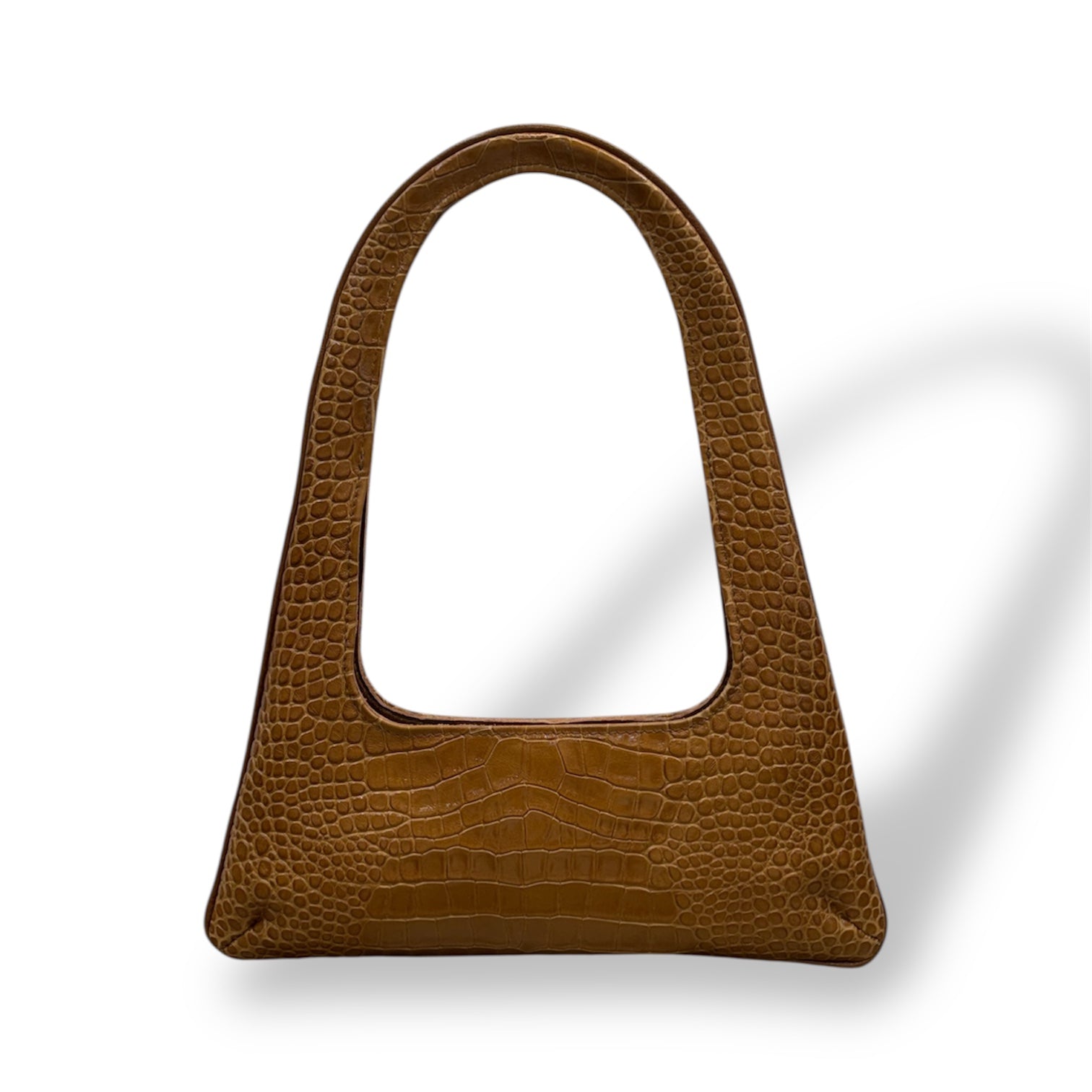 JASMINE LAB - Women's crocodile embossed calf leather shoulder bag