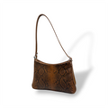 JASMINE alta - Borsa a spalla da donna in pelle di vitello stampa pitone