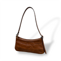 JASMINE - Women's crocodile smooth calf leather shoulder bag
