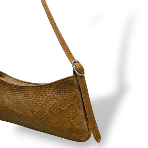JASMINE - Borsa a spalla da donna in pelle di vitello stampa intrecciata