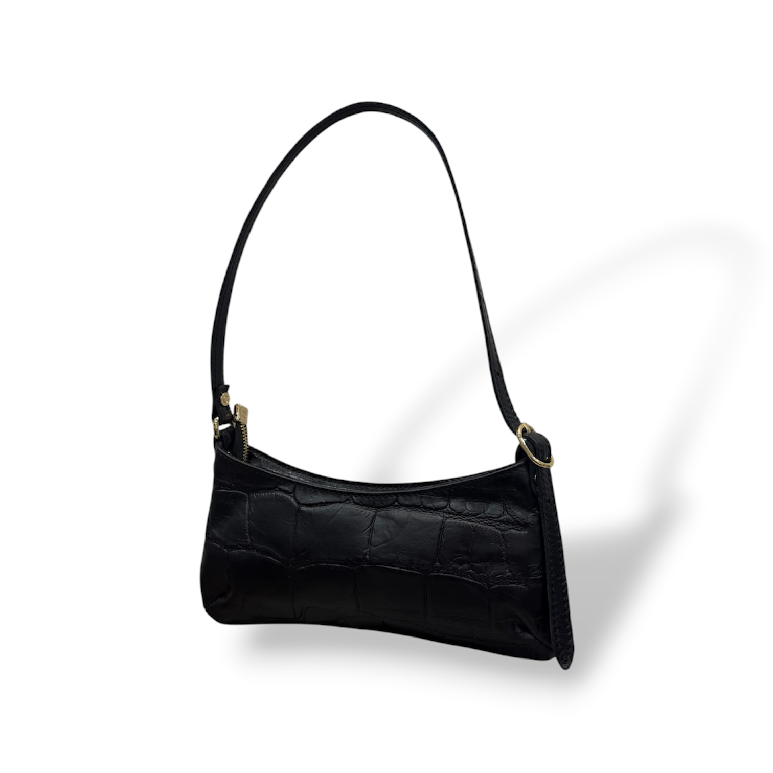 JASMINE - Women's crocodile calf leather shoulder bag