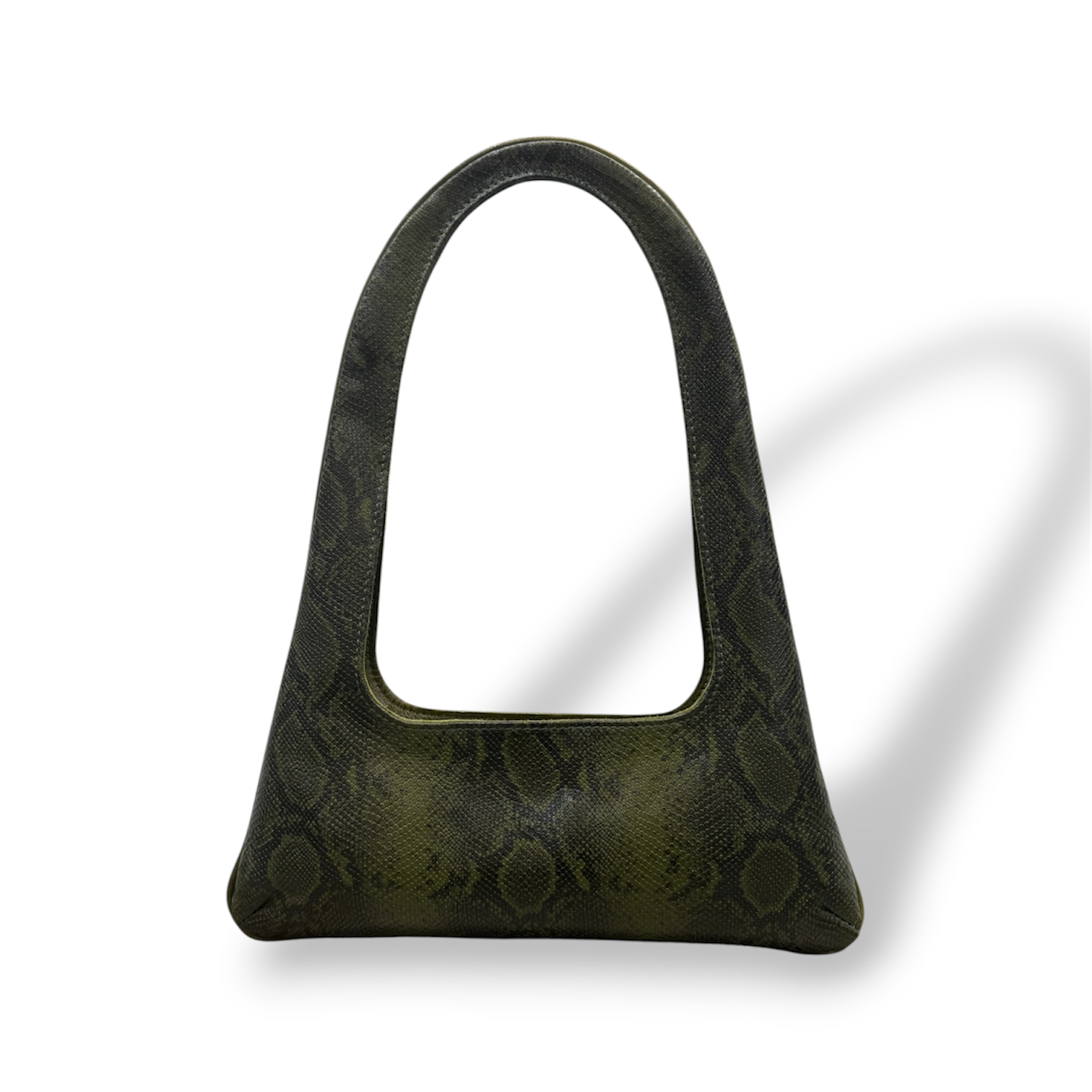 JASMINE LAB - Women's python embossed calf leather shoulder bag