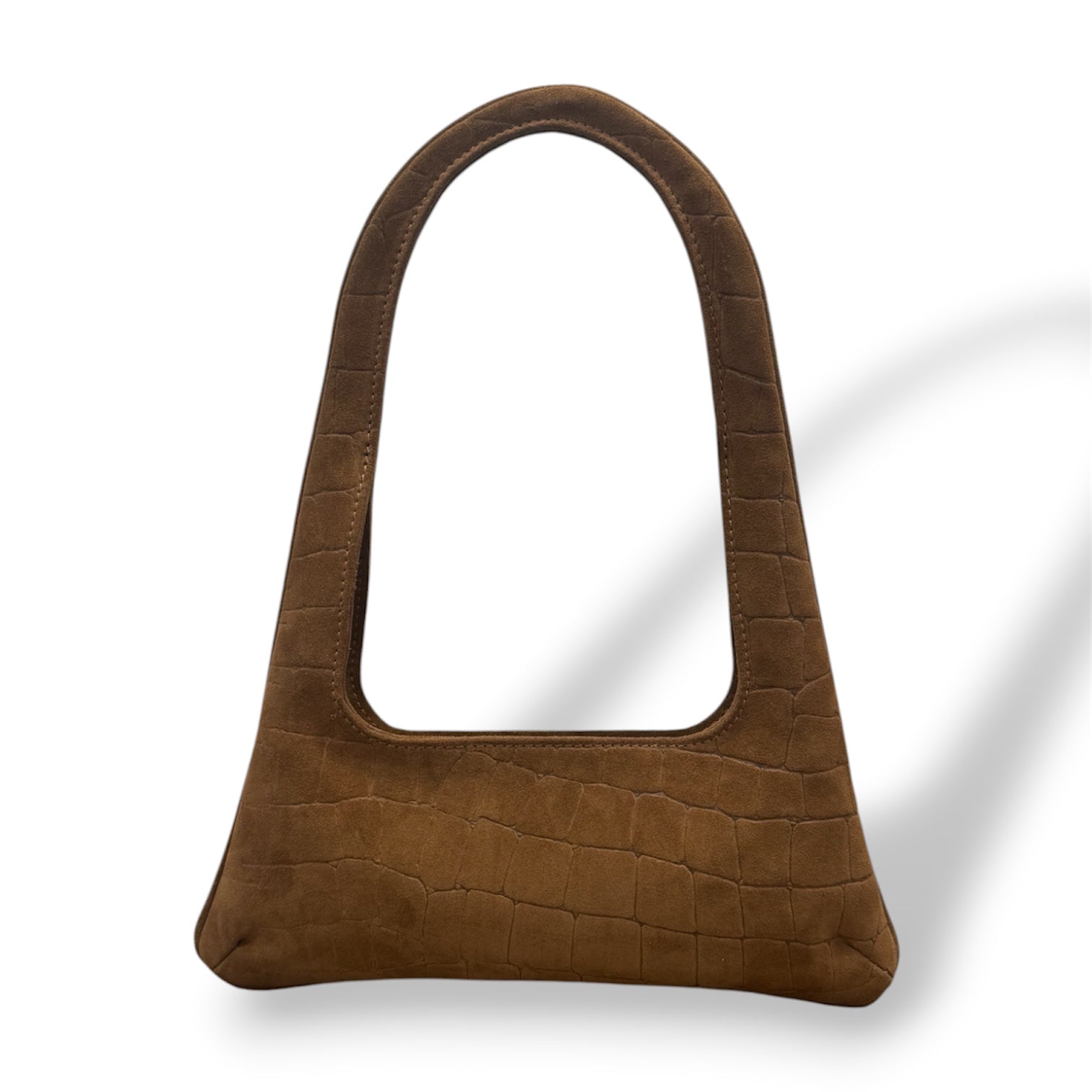 JASMINE LAB - Women's crocodile suede calf leather shoulder bag