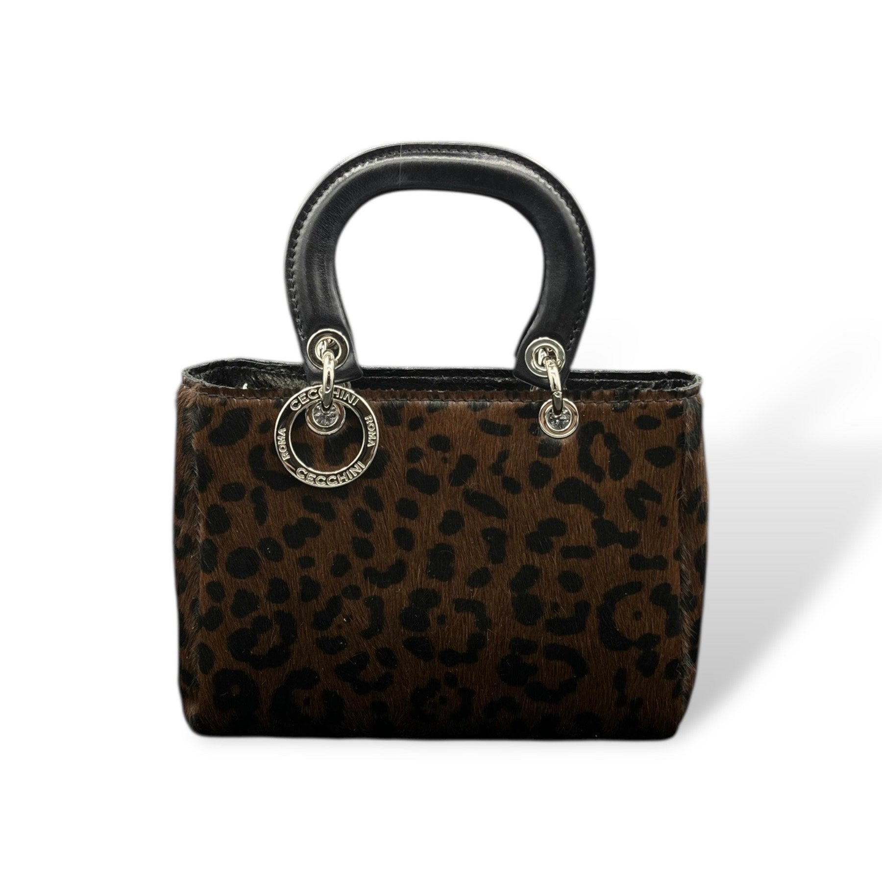 LADY B - Women's pony hair calf leather handbag