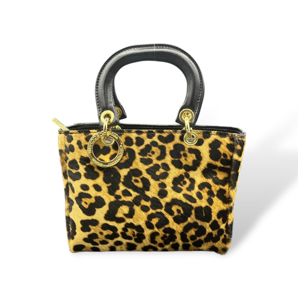 LADY B - Women's pony hair calf leather handbag