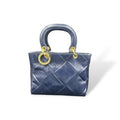 LADY B - Women's square embossed calf leather handbag