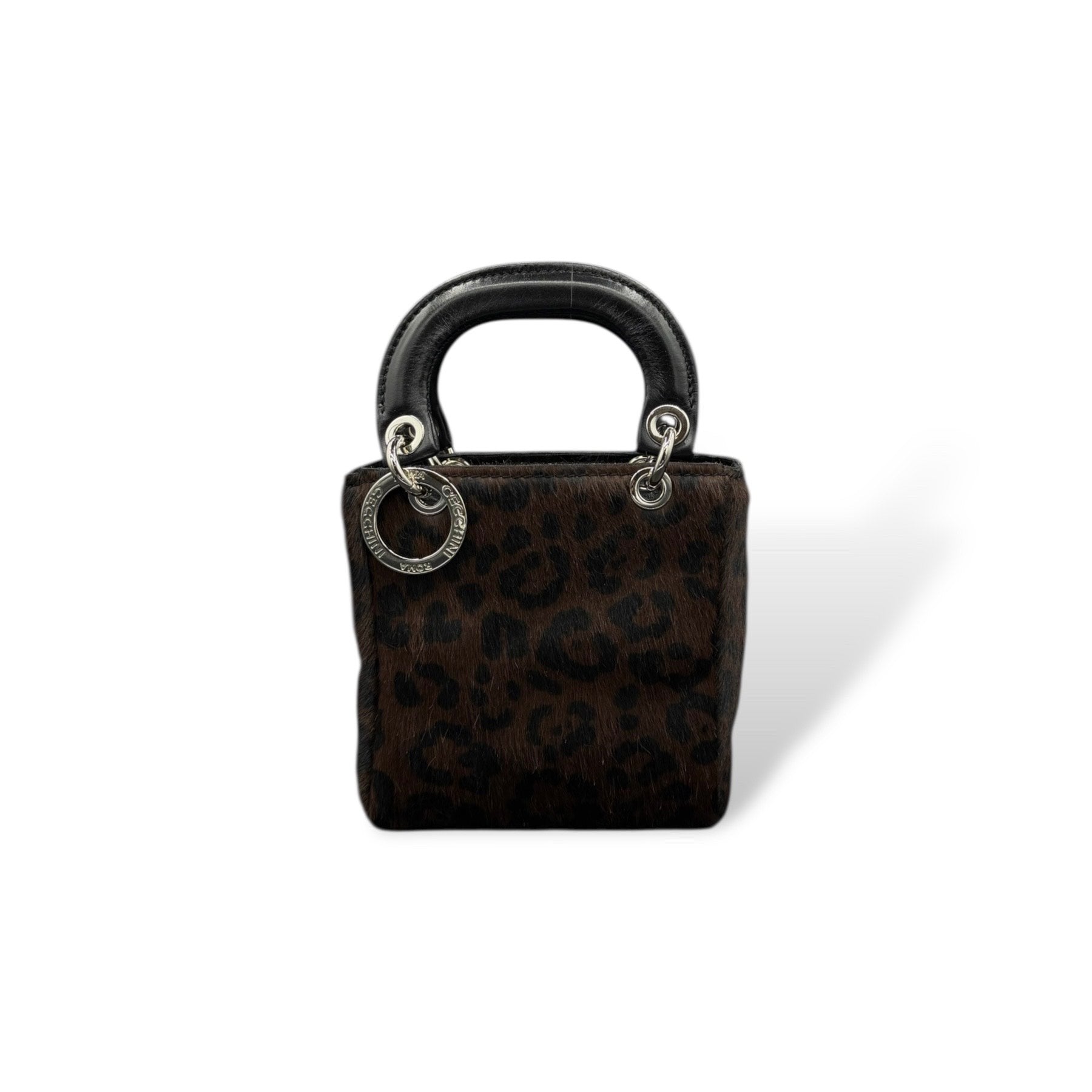 LADY B MINI - Women's pony hair calf leather handbag
