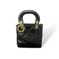 LADY B MINI - Women's square embossed calf leather handbag