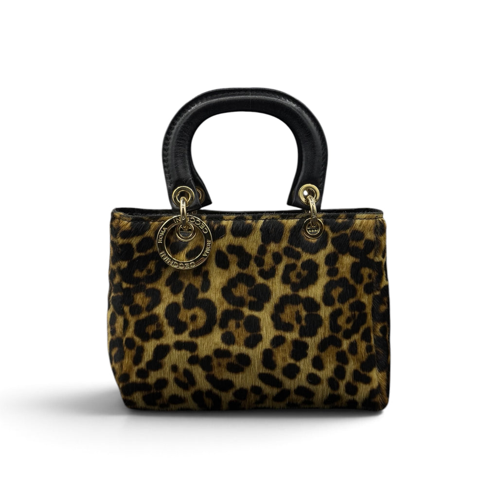 LADY B - Women's pony hair calf leather handbag