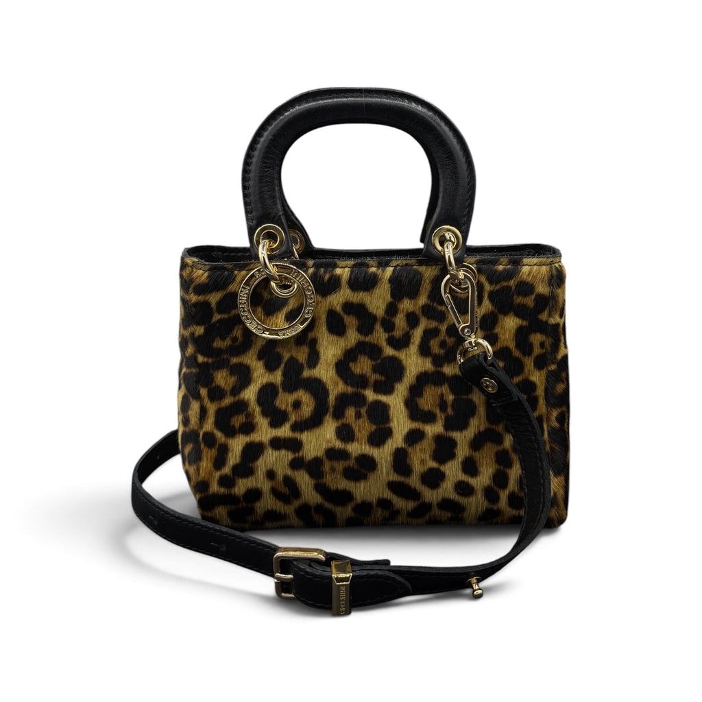 LADY B - Women's pony hair calf leather handbag