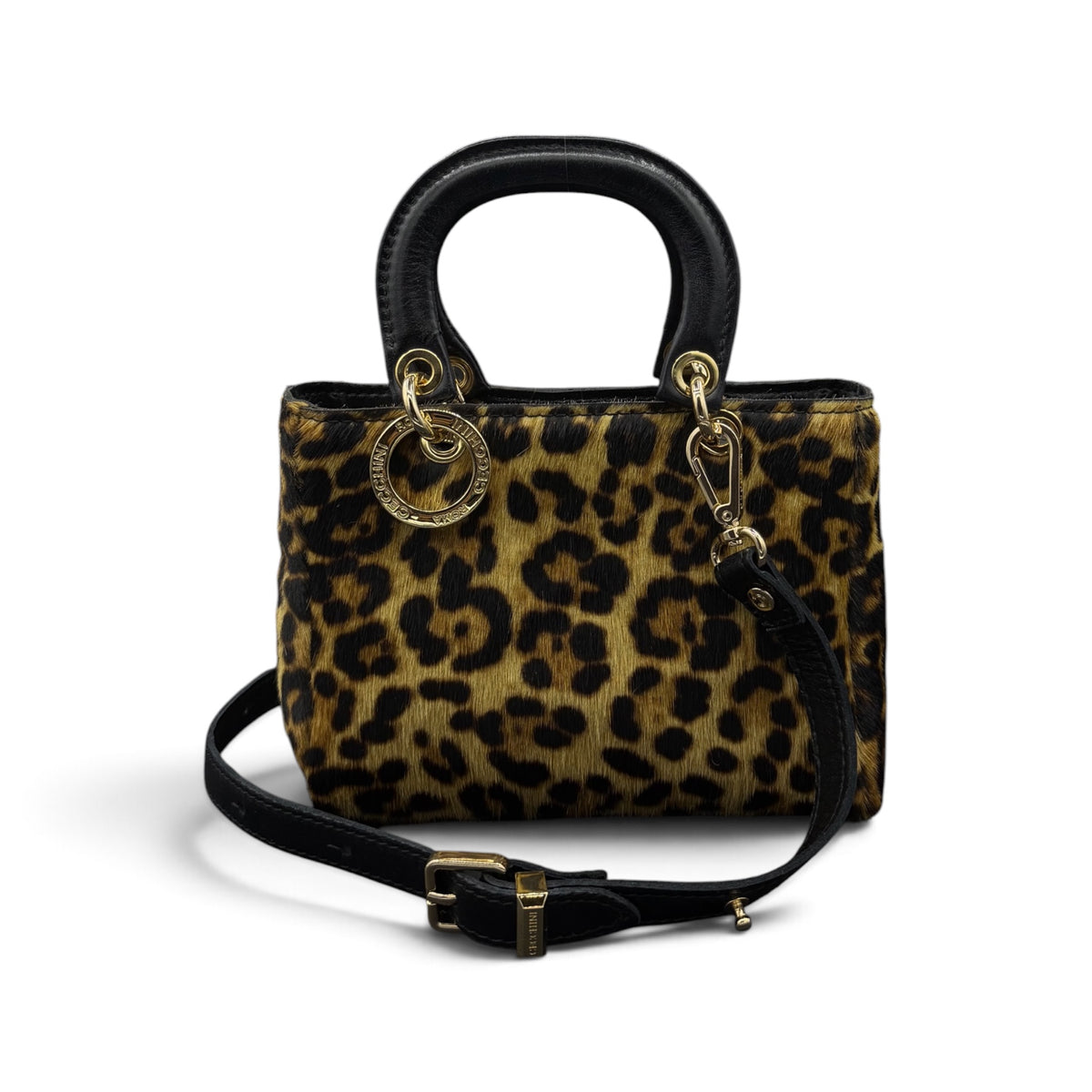 LADY B - Women's pony hair calf leather handbag