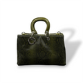 LADY BJ - Women's python embossed calf leather handbag