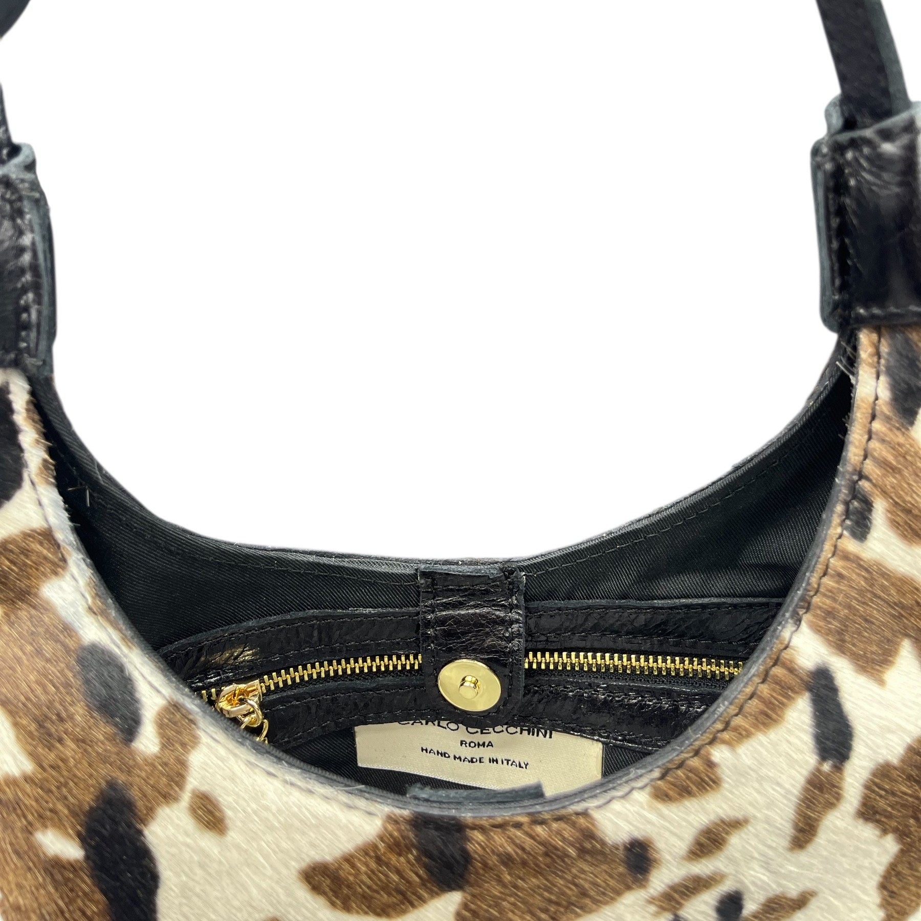 MAGGY - Women's pony hair calf leather shoulder bag