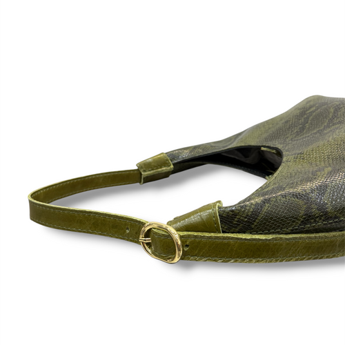 MAGGY - Women's python embossed calf leather shoulder bag