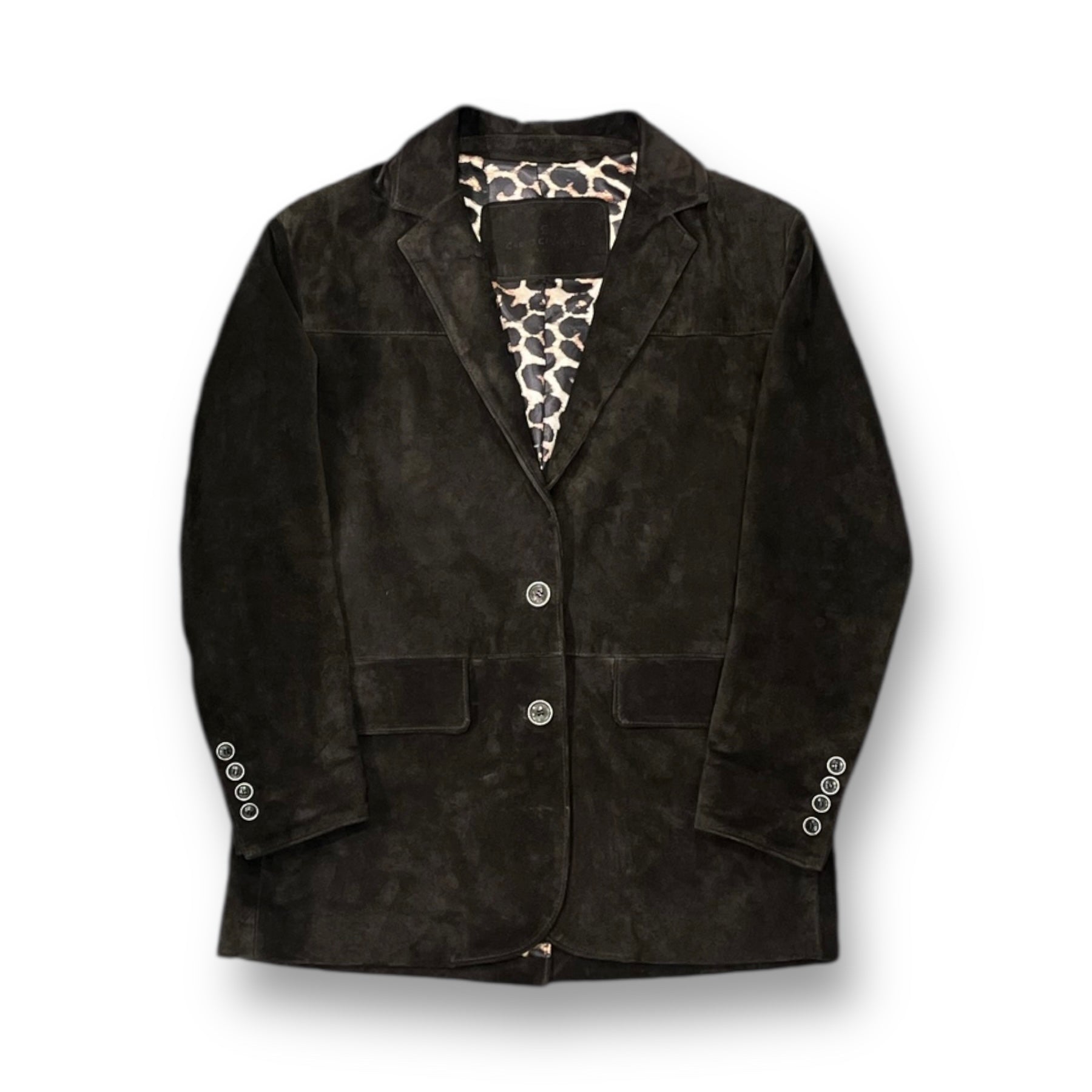 MANUELA - Women's suede calf leather blazer