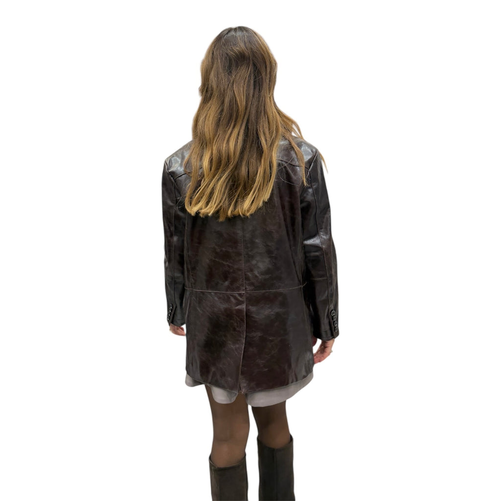 MANUELA - Women's calf leather blazer