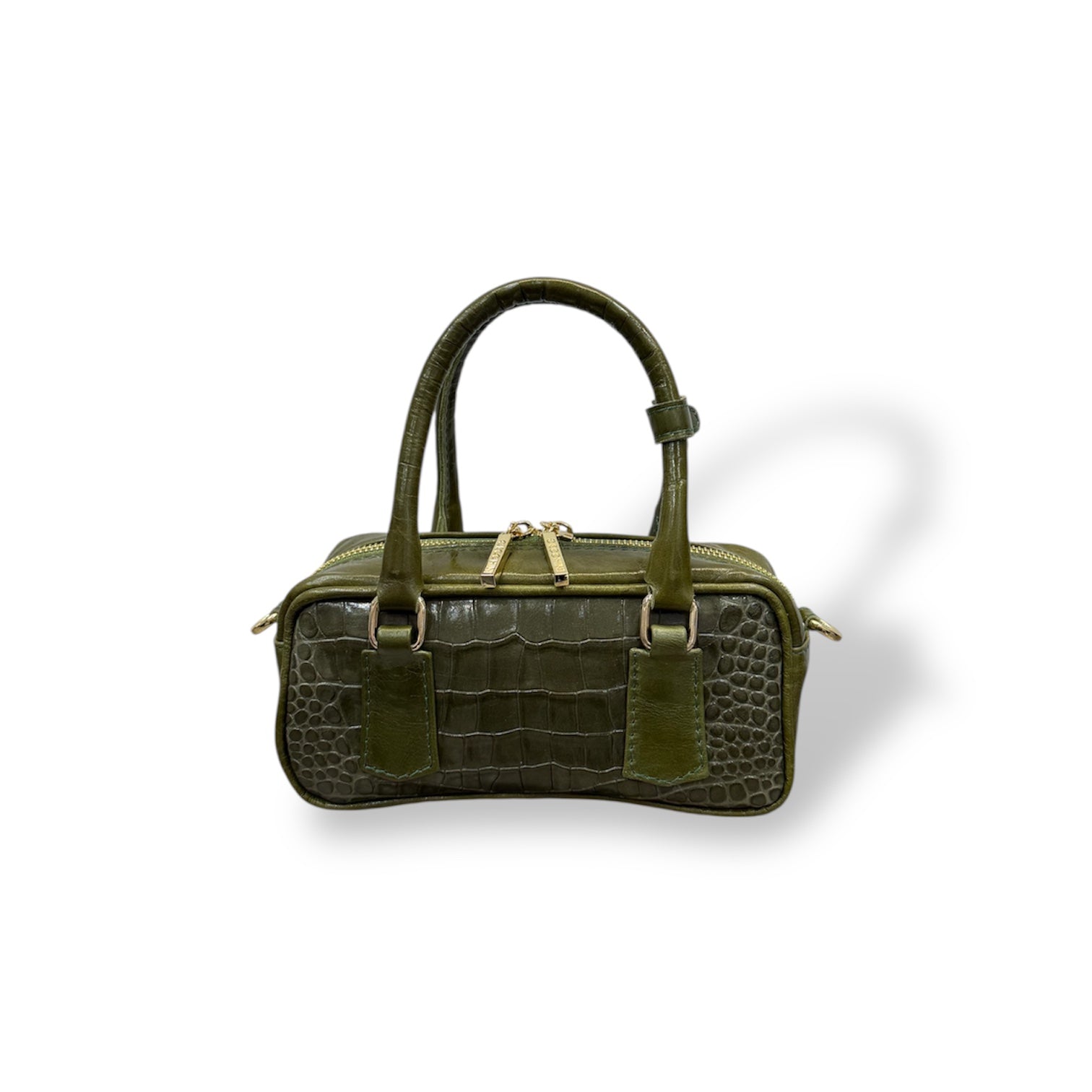 MIMI mini - Women's crocodile embossed calf leather handbag
